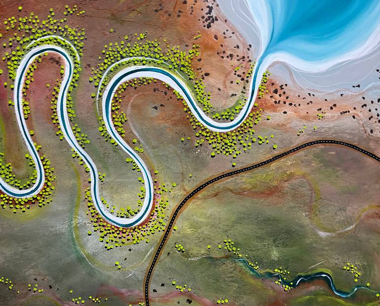 Original Abstract Landscape Painting by Tania Chanter