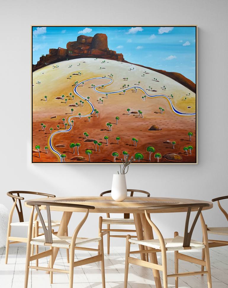 Original Abstract Landscape Painting by Tania Chanter