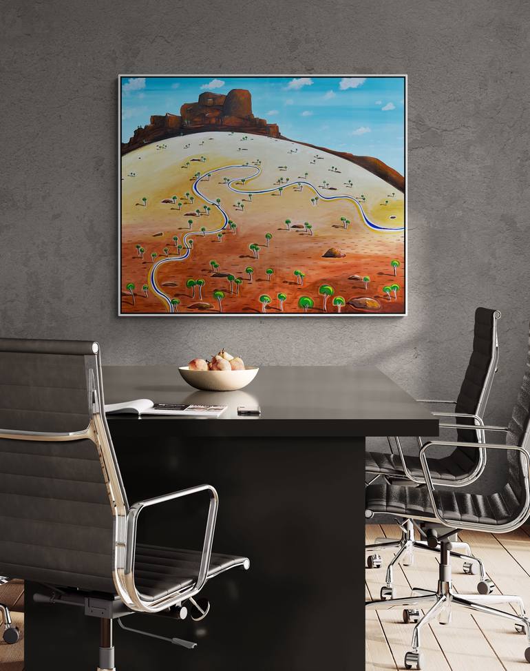 Original Abstract Landscape Painting by Tania Chanter