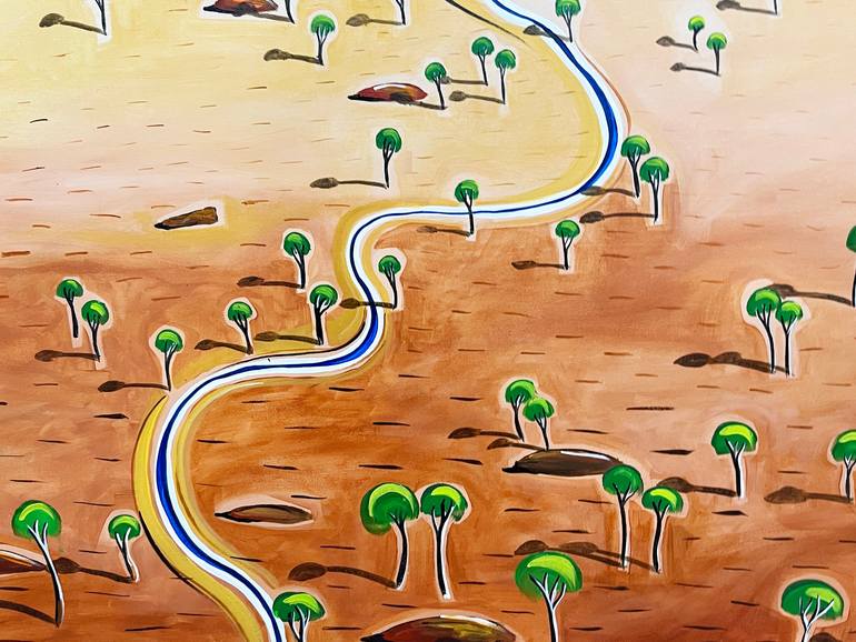 Original Abstract Landscape Painting by Tania Chanter