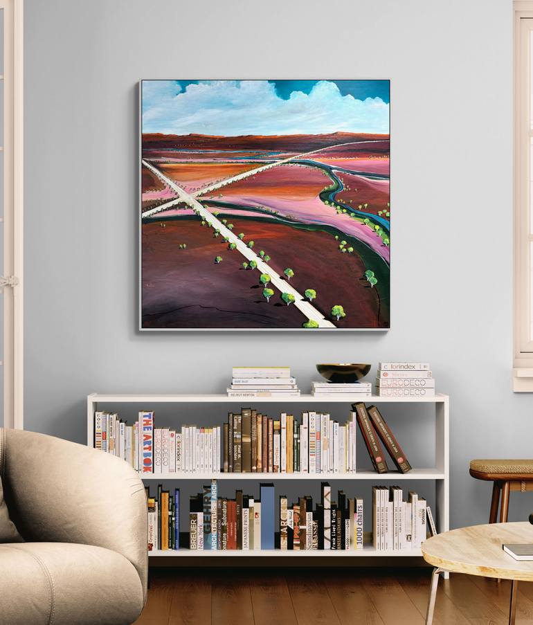 Original Abstract Landscape Painting by Tania Chanter