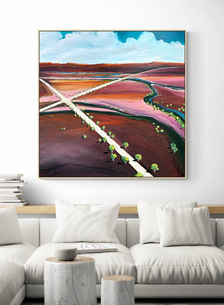 Original Abstract Landscape Painting by Tania Chanter