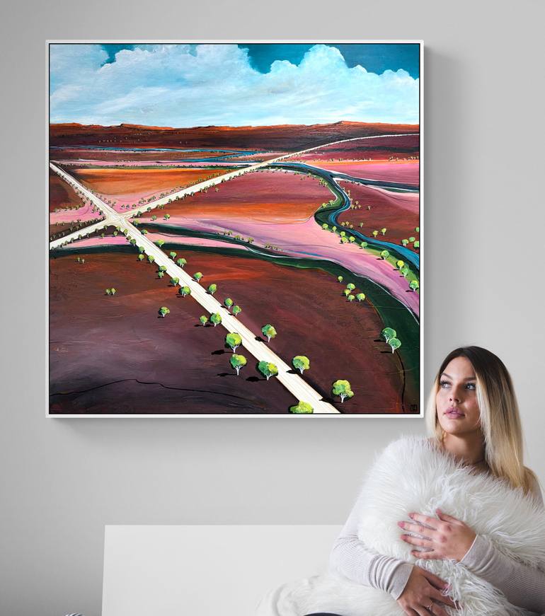Original Abstract Landscape Painting by Tania Chanter
