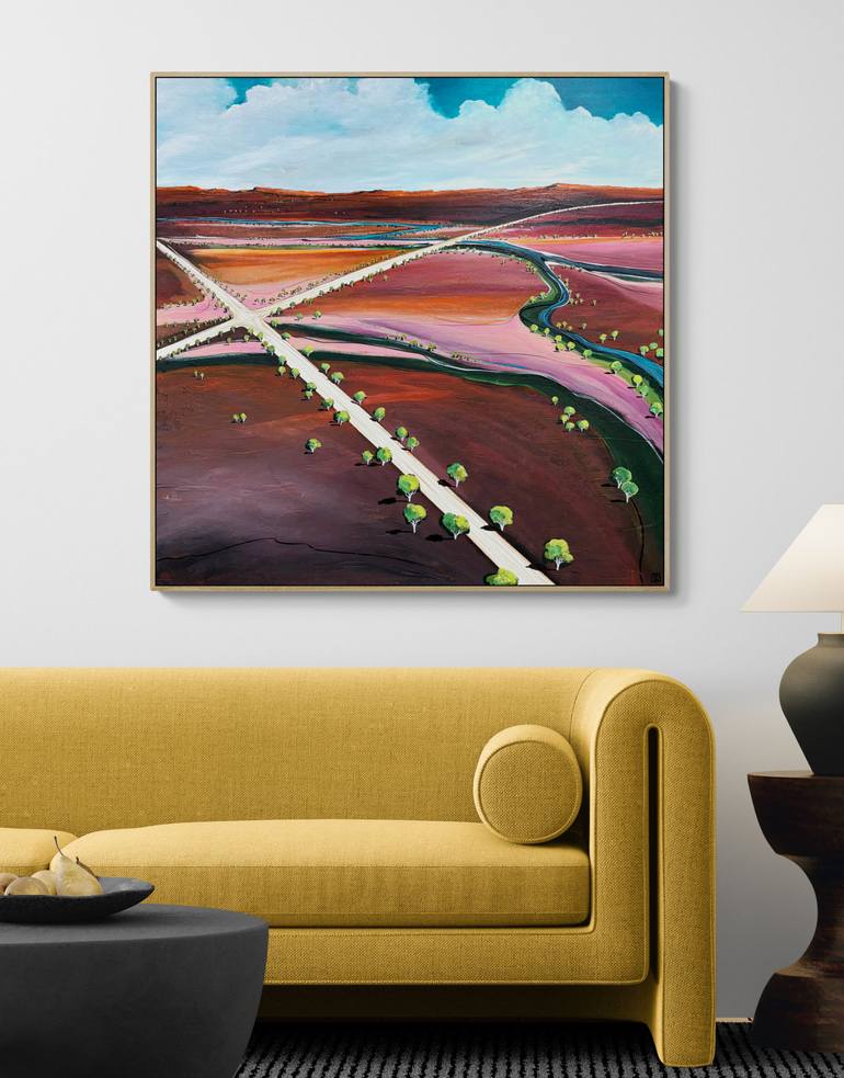 Original Abstract Landscape Painting by Tania Chanter