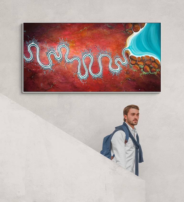Original Abstract Landscape Painting by Tania Chanter