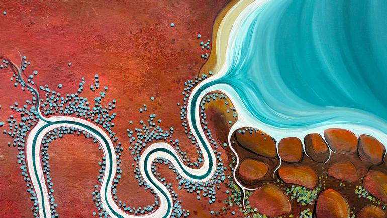 Original Abstract Landscape Painting by Tania Chanter