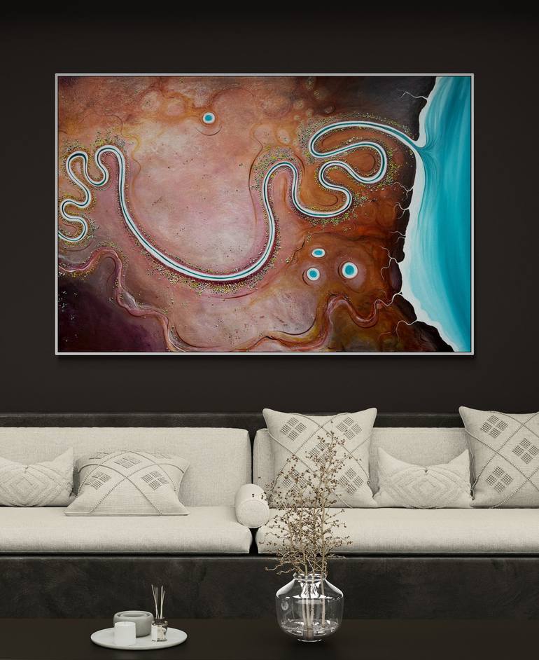 Original Abstract Landscape Painting by Tania Chanter