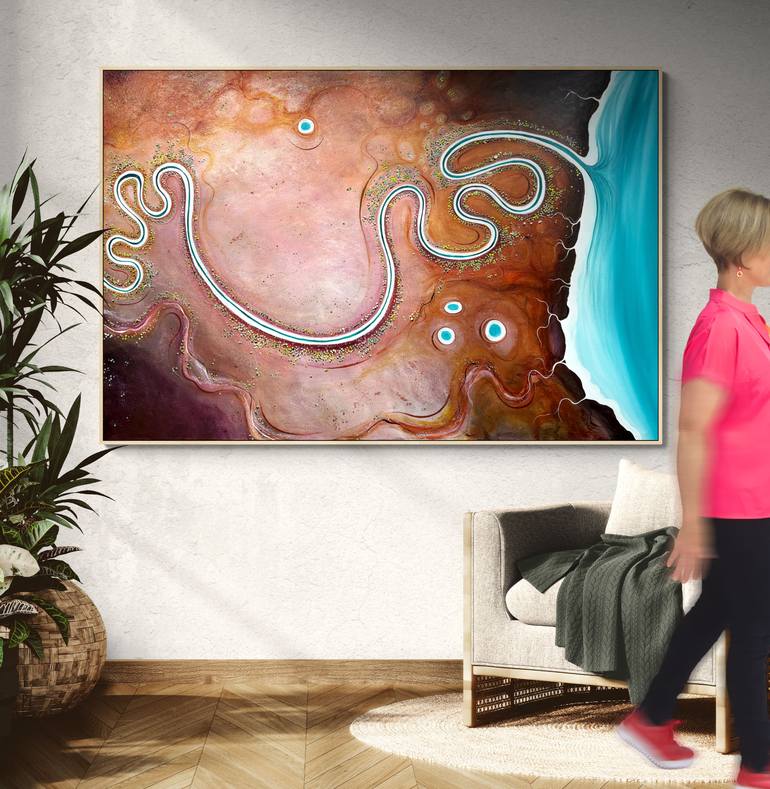Original Abstract Landscape Painting by Tania Chanter