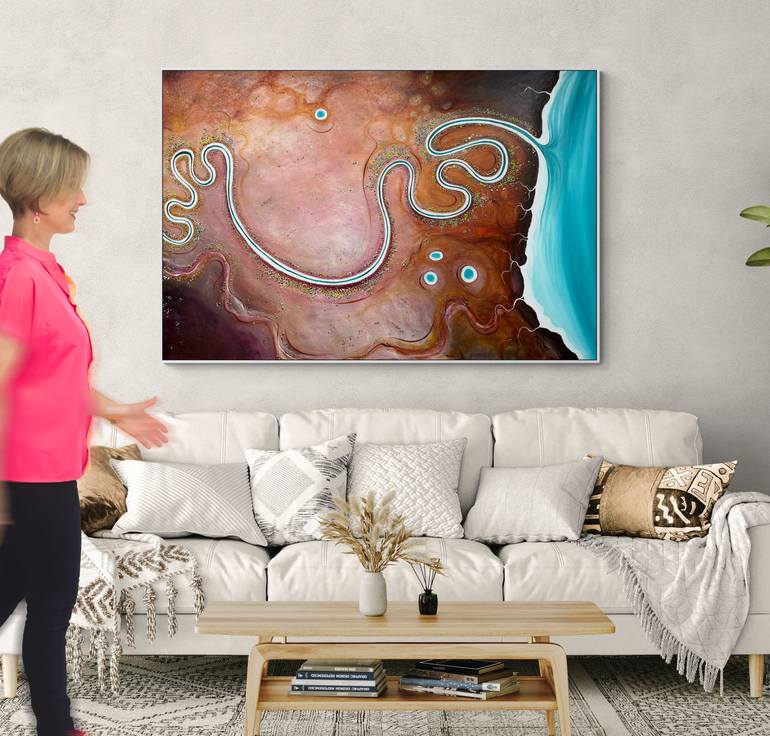 Original Abstract Landscape Painting by Tania Chanter