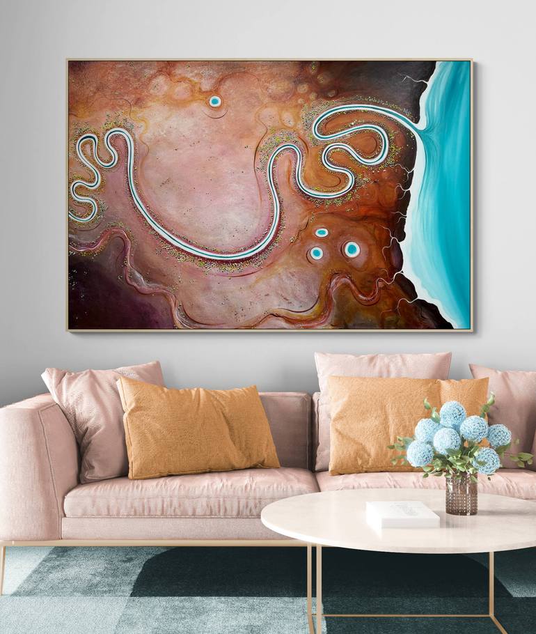 Original Abstract Landscape Painting by Tania Chanter