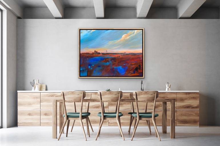 Original Abstract Landscape Painting by Tania Chanter