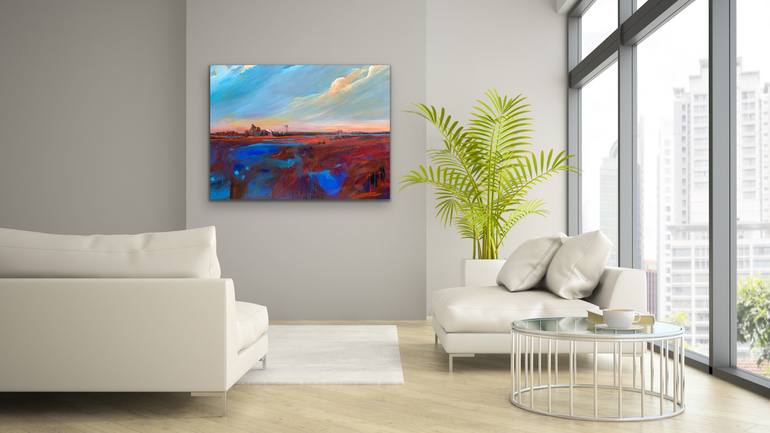 Original Abstract Landscape Painting by Tania Chanter