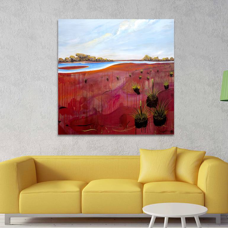 Original Abstract Landscape Painting by Tania Chanter