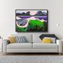 Meandering Road in room photo. by Australian artist Tania Chanter. 