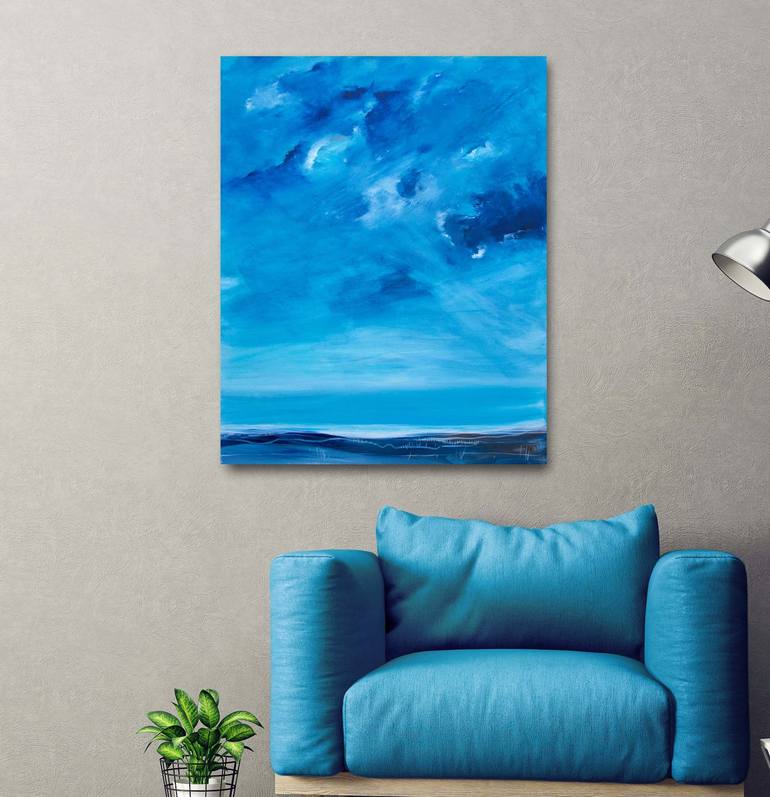 Original Abstract Seascape Painting by Tania Chanter