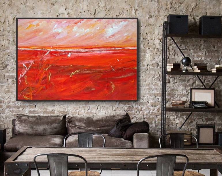 Original Abstract Seascape Painting by Tania Chanter