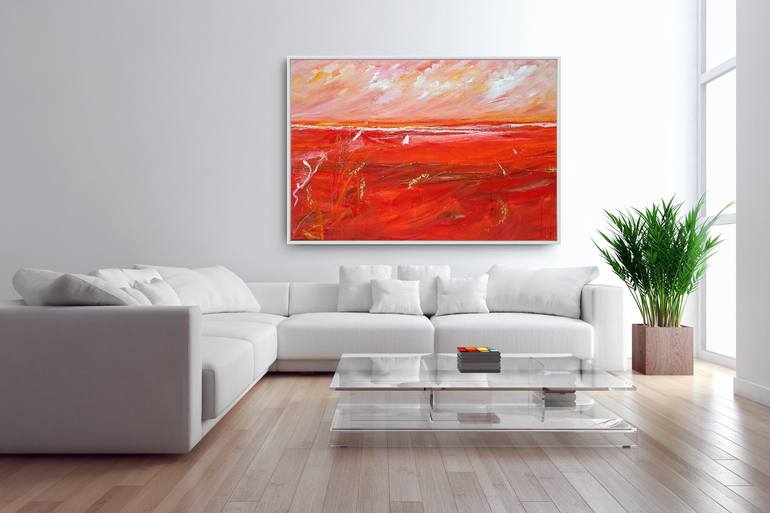 Original Abstract Seascape Painting by Tania Chanter