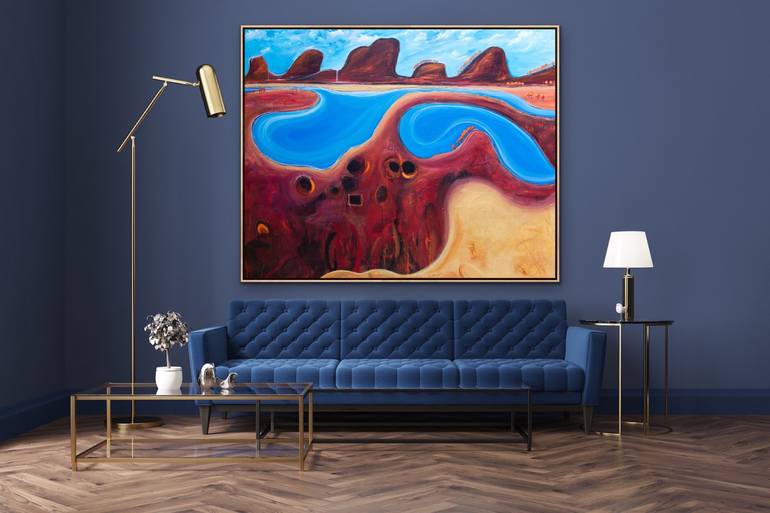 Original Abstract Landscape Painting by Tania Chanter