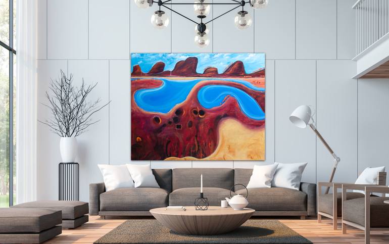 Original Abstract Landscape Painting by Tania Chanter