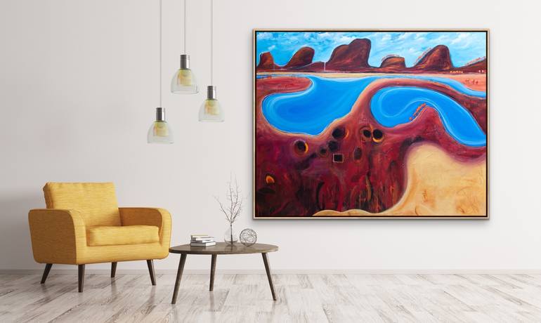 Original Abstract Landscape Painting by Tania Chanter