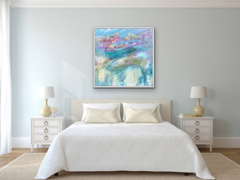 Original Abstract Floral Painting by Tania Chanter