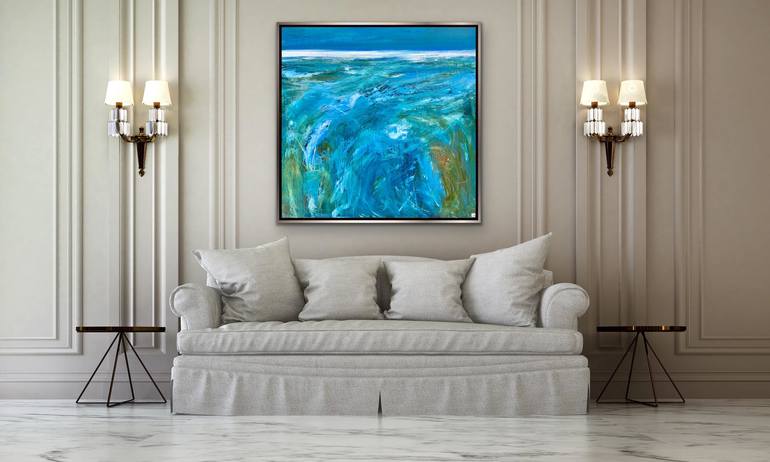 Original Abstract Seascape Painting by Tania Chanter