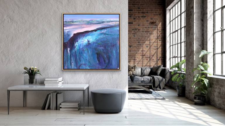 Original Abstract Beach Painting by Tania Chanter