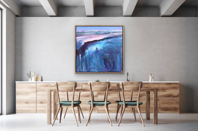 Original Abstract Beach Painting by Tania Chanter