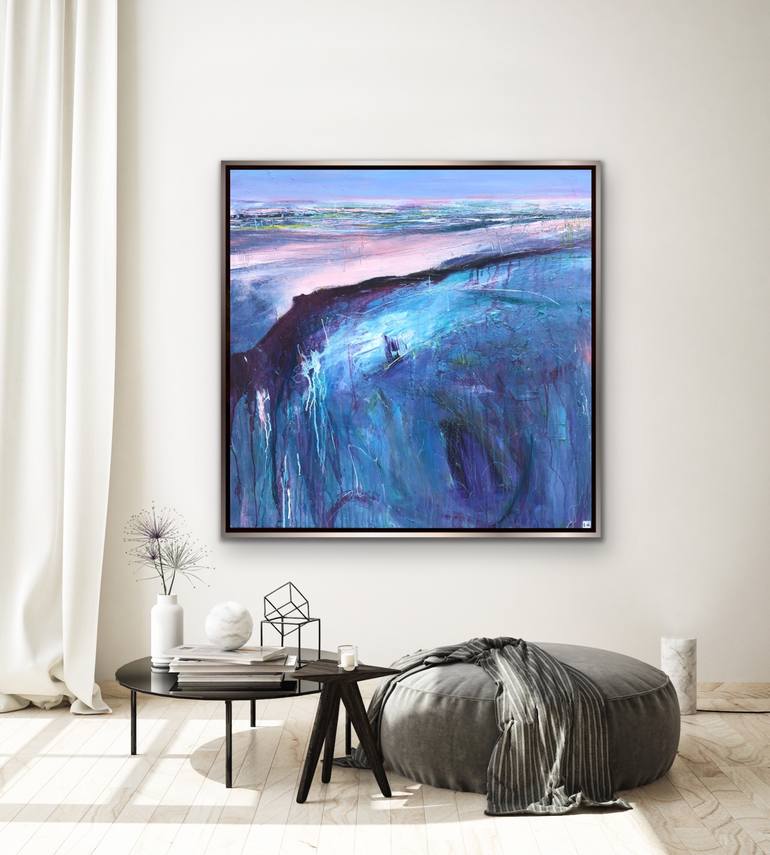 Original Abstract Beach Painting by Tania Chanter