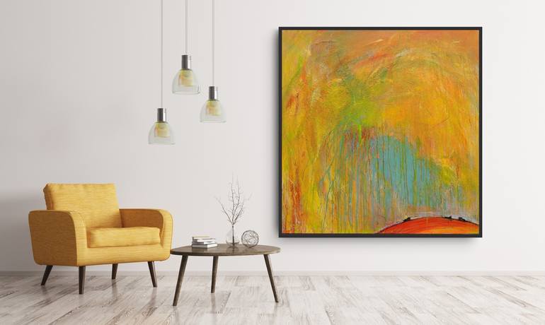 Original Abstract Expressionism Abstract Painting by Tania Chanter