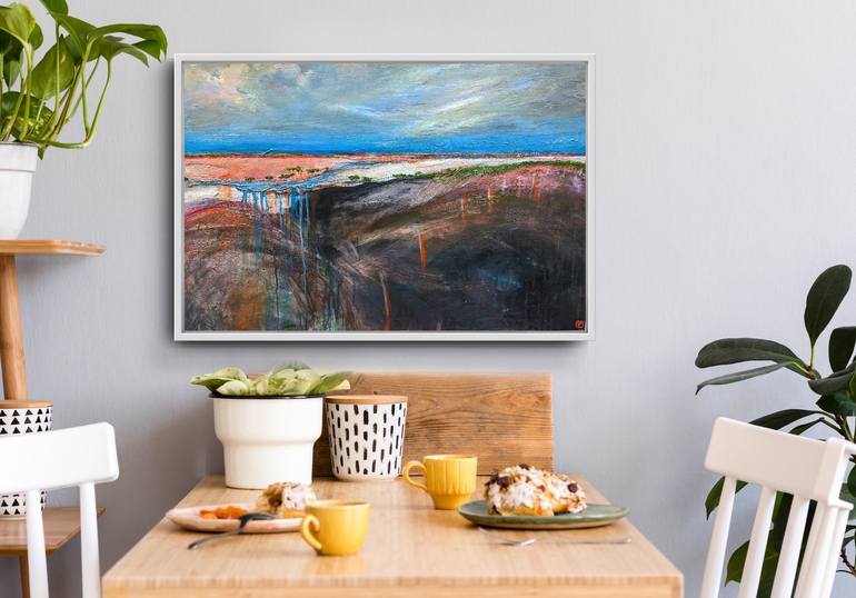 Original Abstract Landscape Painting by Tania Chanter