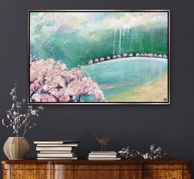 Original Abstract Botanic Painting by Tania Chanter