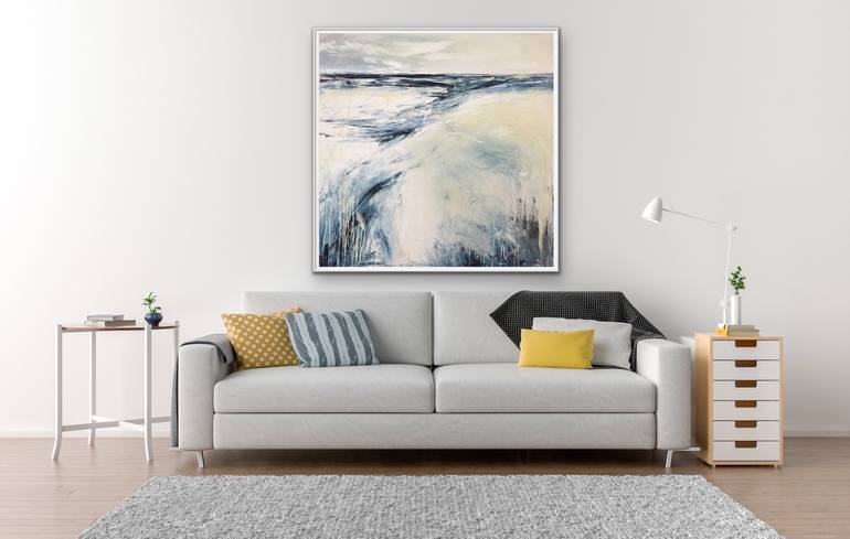 Original Abstract Beach Painting by Tania Chanter