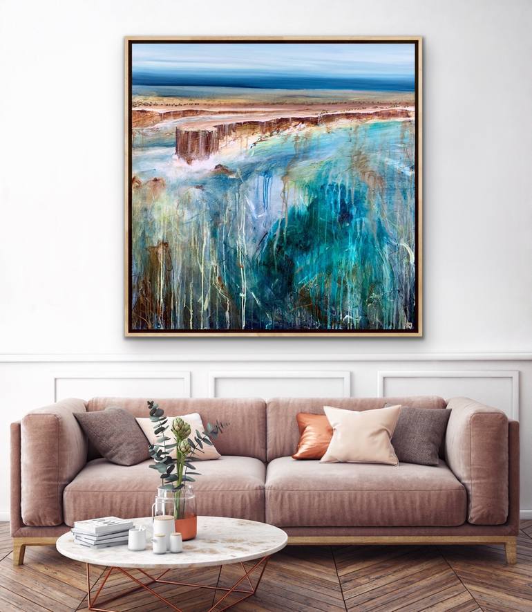 Original Abstract Seascape Painting by Tania Chanter