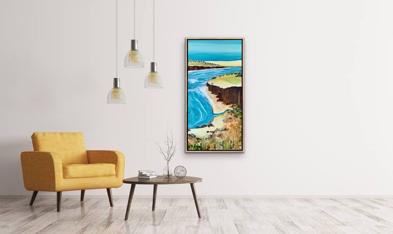 Original Abstract Seascape Painting by Tania Chanter