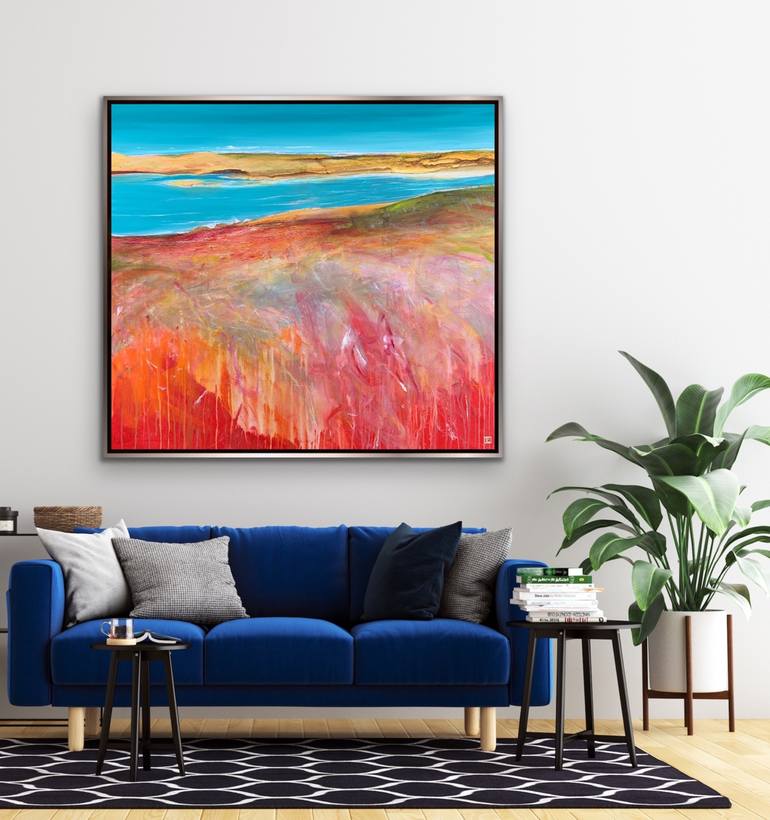 Original Abstract Beach Painting by Tania Chanter