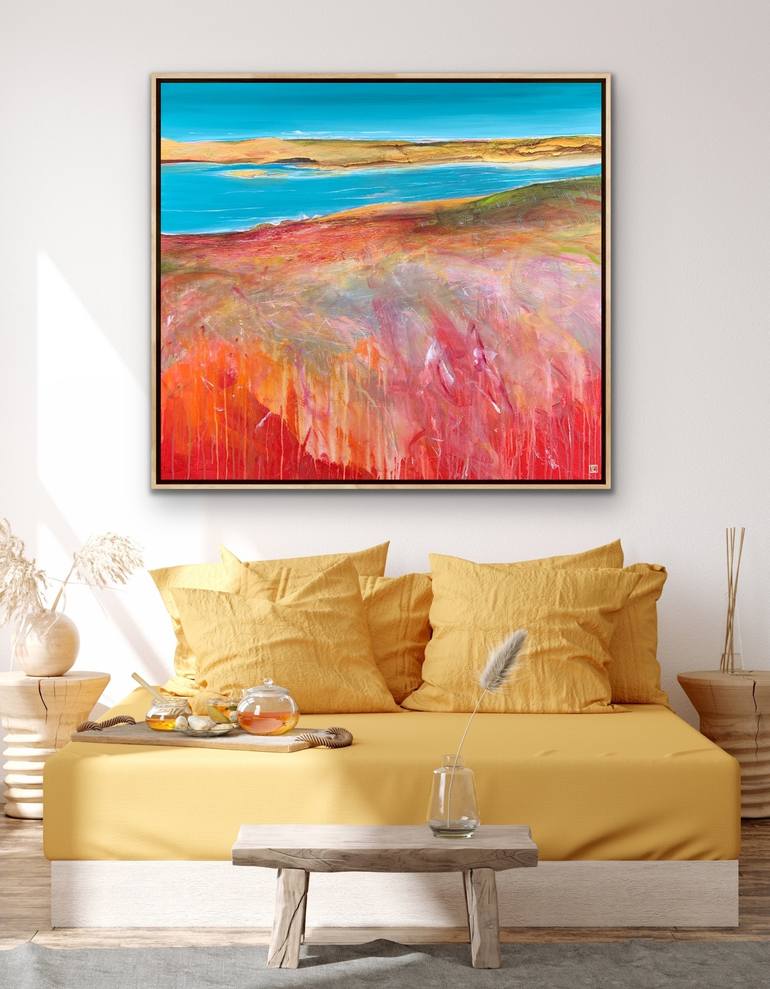 Original Abstract Beach Painting by Tania Chanter