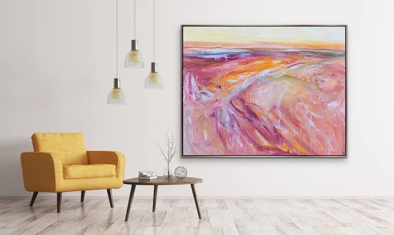 Original Abstract Beach Painting by Tania Chanter