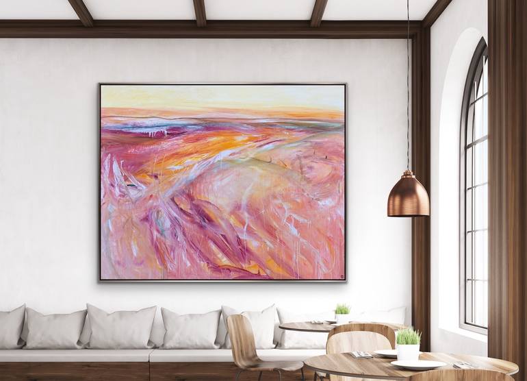 Original Abstract Beach Painting by Tania Chanter