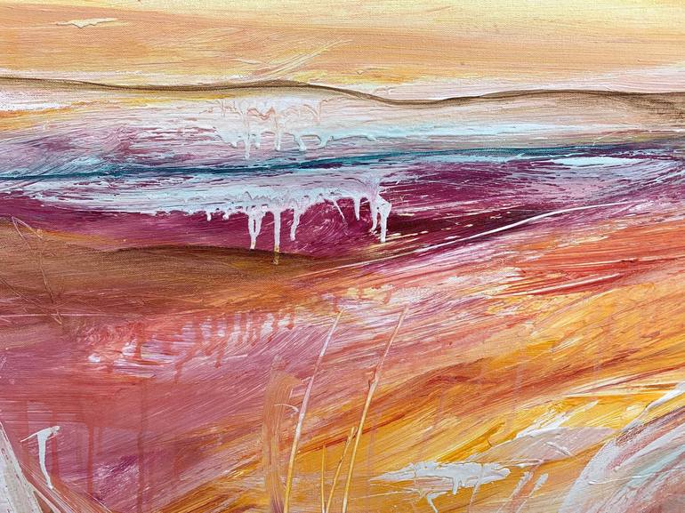 Original Abstract Beach Painting by Tania Chanter