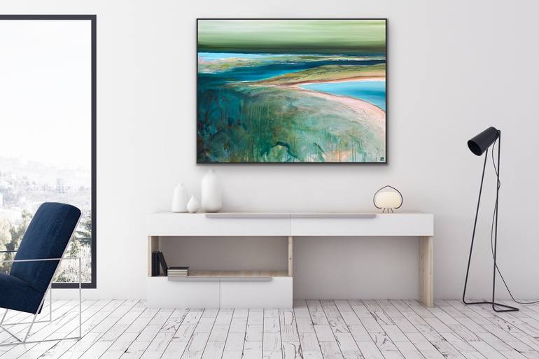 Original Abstract Seascape Painting by Tania Chanter