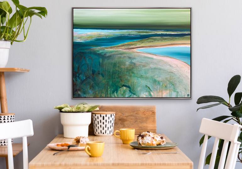 Original Abstract Seascape Painting by Tania Chanter