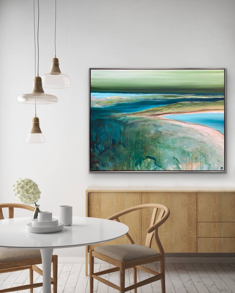 Original Abstract Seascape Painting by Tania Chanter