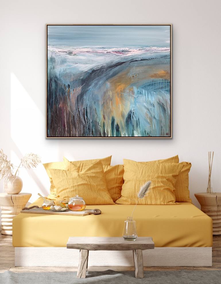 Original Abstract Beach Painting by Tania Chanter