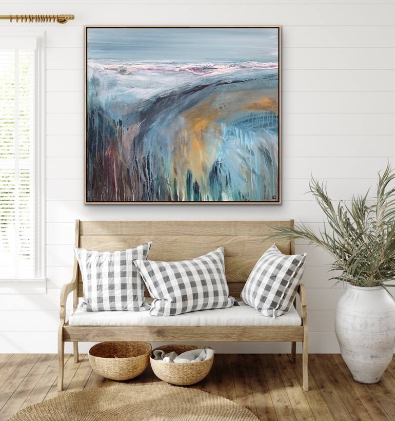 Original Abstract Beach Painting by Tania Chanter