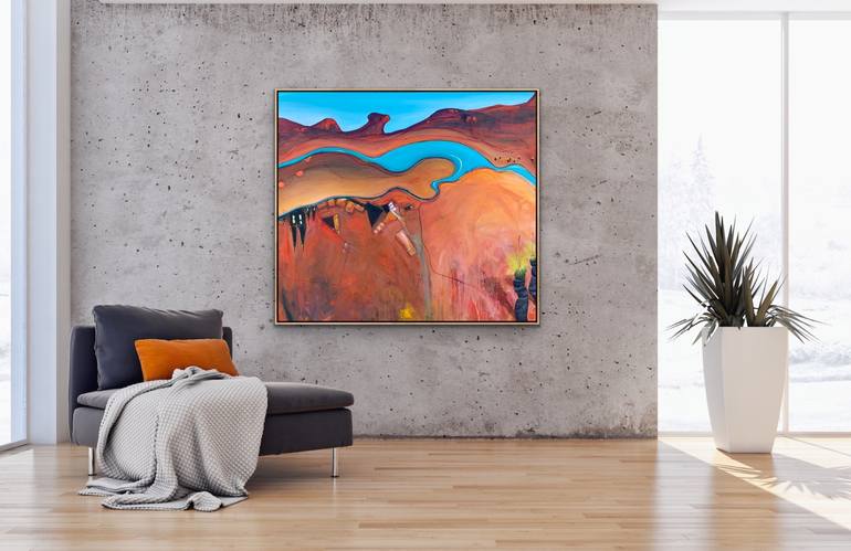 Original Abstract Landscape Painting by Tania Chanter