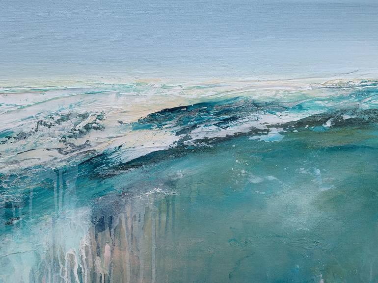 Original Abstract Beach Painting by Tania Chanter