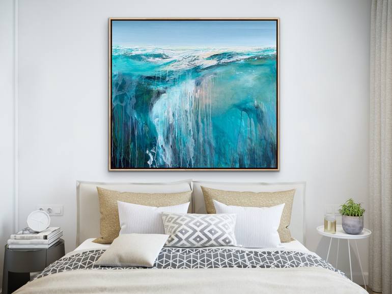 Original Abstract Beach Painting by Tania Chanter