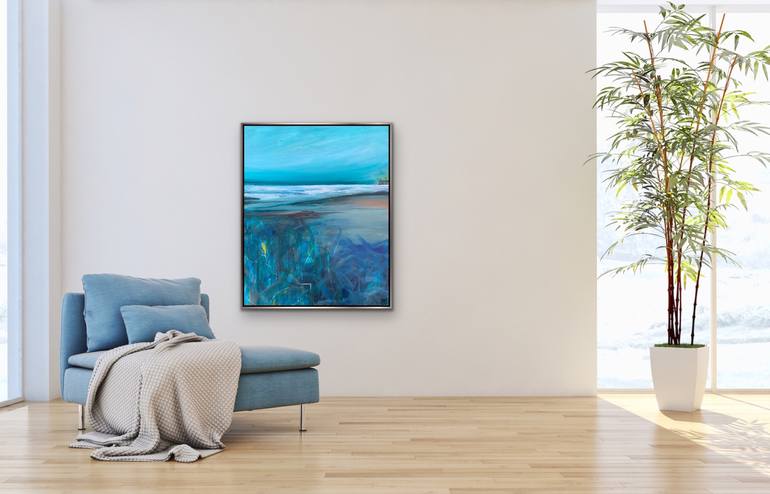 Original Abstract Seascape Painting by Tania Chanter