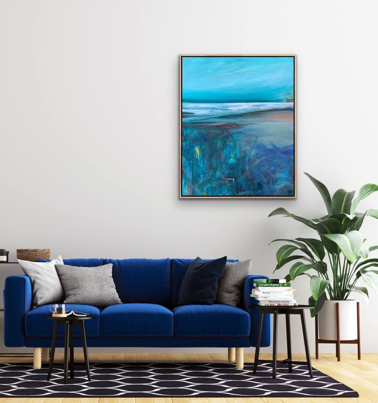 Original Abstract Seascape Painting by Tania Chanter